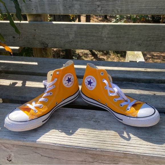 Orange Converse Hi Top - Picture 2 of 6